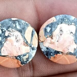 Two Round Malinga Jasper Cabochons!